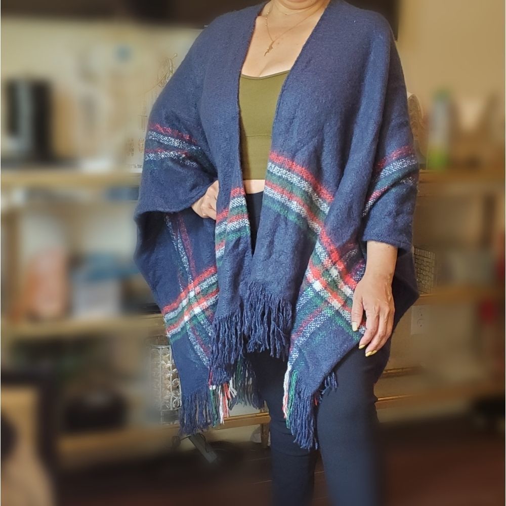 NWT Free People navy pancho